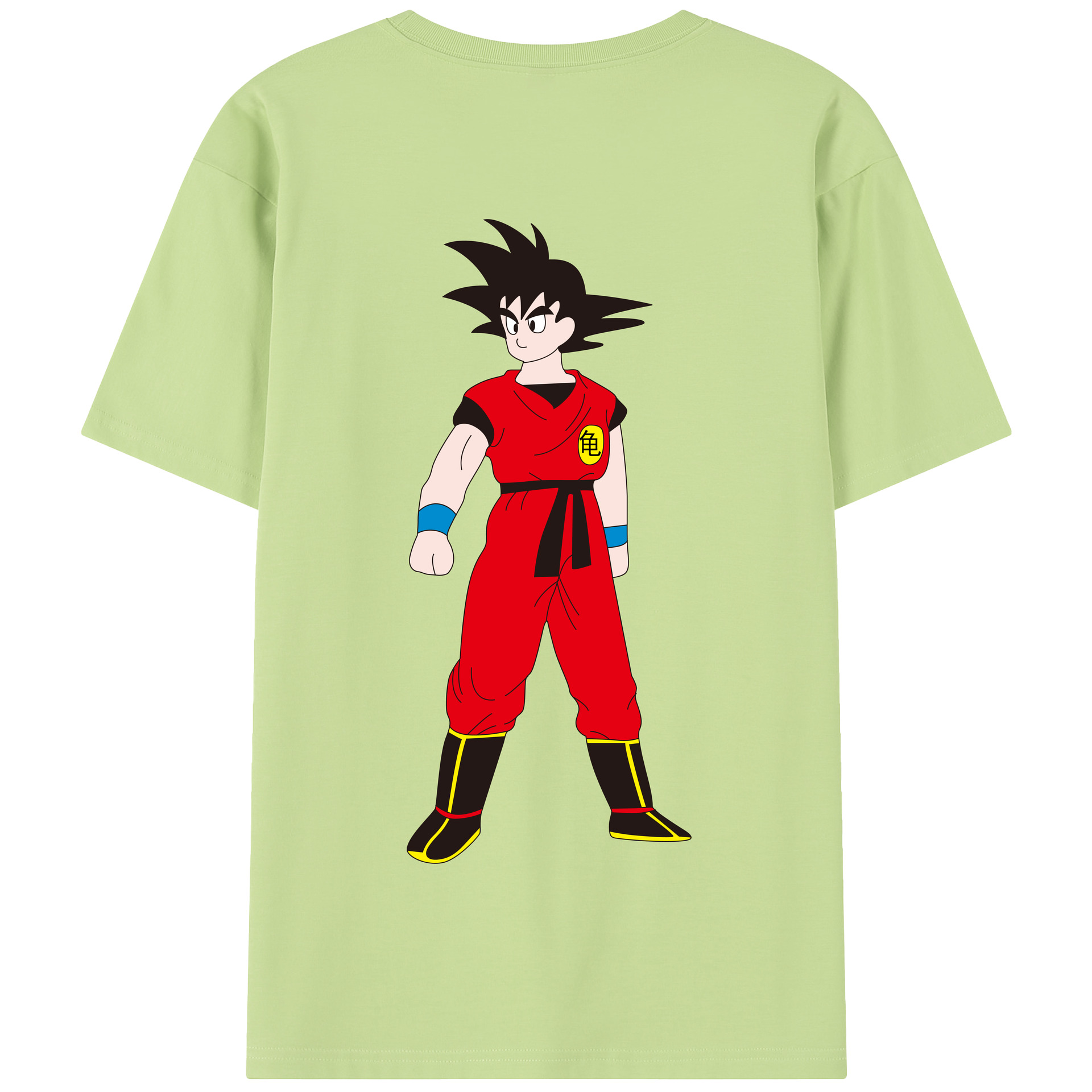 （画像用） ドラゴンボール 孫悟空（そん ごくう）Son Goku カカロット DRAGON BALL Kakarotto 綿100％半袖Tシャツ（背面プリント）